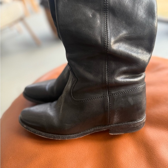 Isabel Marant Womens EU 38 Black Leather Riding Boots - Picture 8 of 12